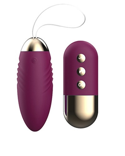 Виброяйцо с подогревом "Lilo Egg" на дистанционном управлении, бордо 